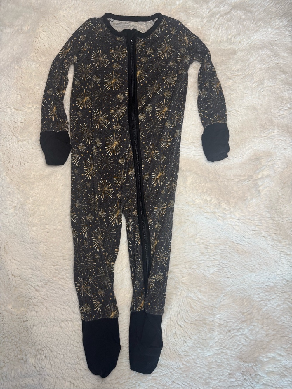 Little One Shop Bamboo Fireworks Footie Sleeper 12-18M
